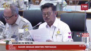 Komisi IV DPR RI tegur  Mentan, data Produksi Beras tidak sesuai dengan kenyataan.