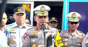 Patwal Polantas Kawal Pergerakan Arus Balik Semarang – Jakarta.