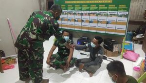 Vitamin Jaga Vitalitas Tubuh  Dibagikan Kepada Satgas TMMD Reguler Ke-116 Kodim 1203/Ktp Untuk Penunjang Kerja