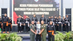 Sabet Juara Umum II Kejurnas Pencak Silat Piala Kasad, Pangdam XII/Tpr Apresiasi Kontingen Pencak Silat
