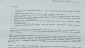 Kasus Penganiyaan Mandeg Ditangan Penyidik Polrestabes Makassar, Korban Mau Lapor Ke Propam POLRI