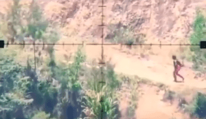 Gerombolan KKB OPM Papua Tampak Jelas Dalam Bidikan Sniper TNI, Tinggal Dor Lewat Tinggal Nama