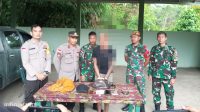 Patroli Satgas Pamtas Yonarmed 16/TK Amankan Narkoba