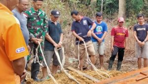 Wujud Kepedulian Terhadap Sesama, Satgas Pamtas RI-Malaysia Yonarmed 10/Bradjamusti Bantu Prosesi Pemakaman Warga Yang Wafat
