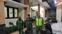 Piket Koramil 03/Serengan Patroli Malam,Tangkal Gangguan Kamtibmas