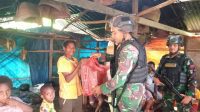 Sambut HUT Yonif 122/TS Ke-59 Moto “Semangat Gemilang” Gelar Kegiatan Sosial Di Perbatasan Papua