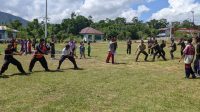 Satgas Pamtas RI-MLY Yon Armed 10/Bradjamusti Olahraga Bersama Memperingati Hari Kesehatan Nasional Ke-59.