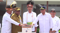 Presiden Joko Widodo Resmikan Bandara Siboru Dan Dow Aturure, Diharap Mudahkan Aksesbilitas Di Tanah Papua