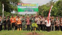 Kodim Sragen Tanami Ratusan Pohon Di Pulau Sepatu Desa Sambungmacan Pinggiran Aliran Sungai Bengawan Solo