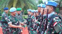 KASAD Dampingi Panglima TNI Terima Kontingen Garuda XXIII-Q/Unifil Purna Tugas