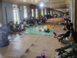 Satgas Pamtas RI-Mly Yonzipur 5/ABW Hadiri Upacara Buang Pantang
