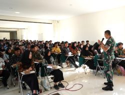 Dandim Boyolali Beri Materi Wasbang Mahasiswa Universitas Boyolali ( UBY )